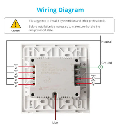Zemismart Zigbee Interrupter 1 2 3 4 6 Gangs Light Switch Brazilian Wall switches Work with Tuya Smart Life Alexa Google Home