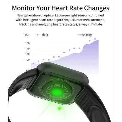 Watch Bluetooth Pro Smart Fitness Tracker Sports Watch Heart Rate Monitor Blood Pressure Smart Watch Bracelet for Android IOS