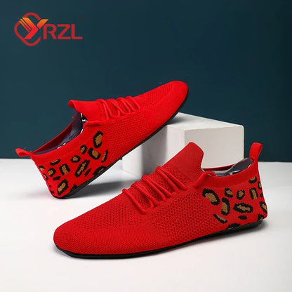 YRZL Mens Mesh Loafers Soft Driving Moccasins High Quality Flats Male Walking Shoes Breathable Mesh Casual Loafers Mens Shoes