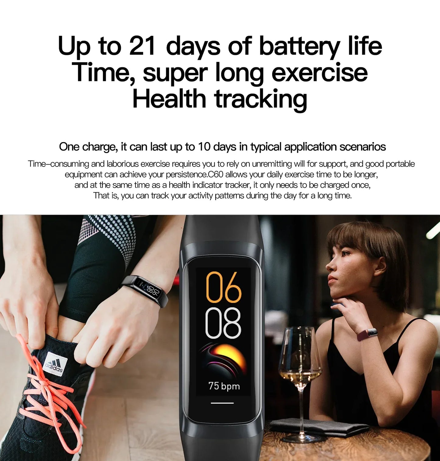 LIGE Amoled Smart Watch Men 2024 Smart Band Women Heart Rate Blood Smartwartch Waterproof Smart Bracelet Sport Fitness Tracker