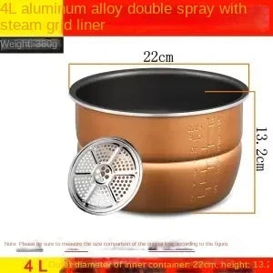 Electric pressure cooker liner multicooker bowl 4L 5L 6L liter non-stick pan double spray thickening