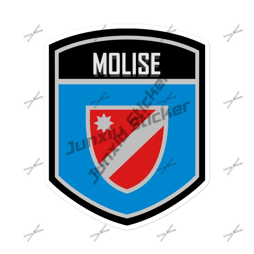Lombardia Marche Molise Italy Flag Emblem Vinyl Sticker Decoration Naples Napoli Modena Messina Milan Italia Round Seal Flag