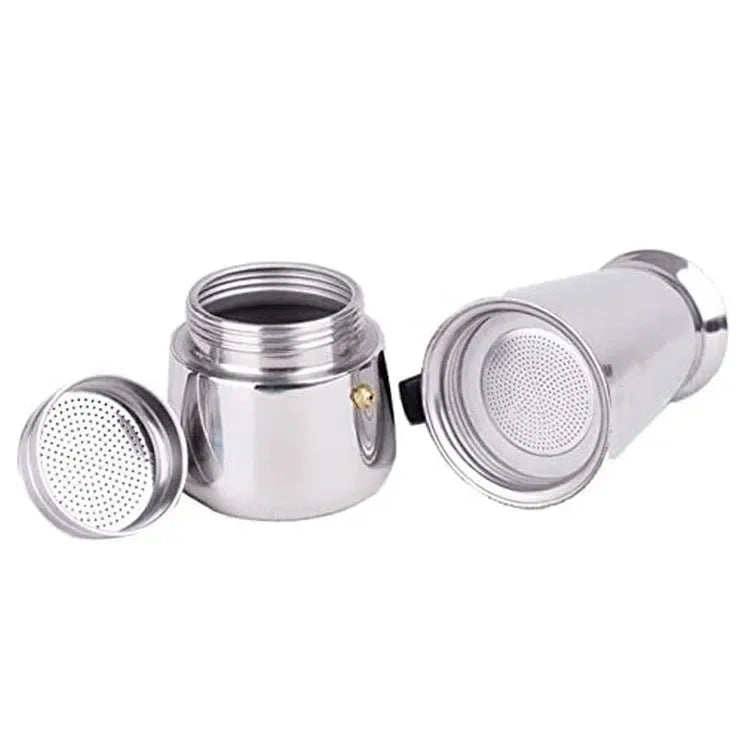 Stainless Steel Moka Pot Espresso Percolator Coffee Pots Electric Italian Turkish Portable Camping Moka Pots