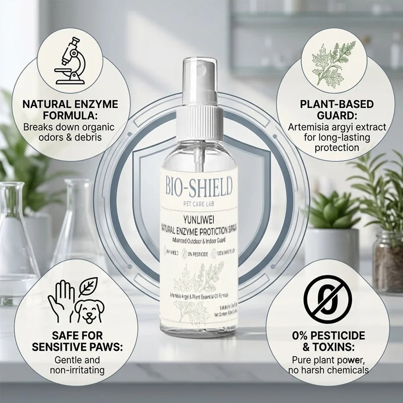 YULIWEI Natural Enzyme Pet Protection Spray Plant Essential Oil Insect Repellent Dog Cat Safety Indoor and Outdoor Protection