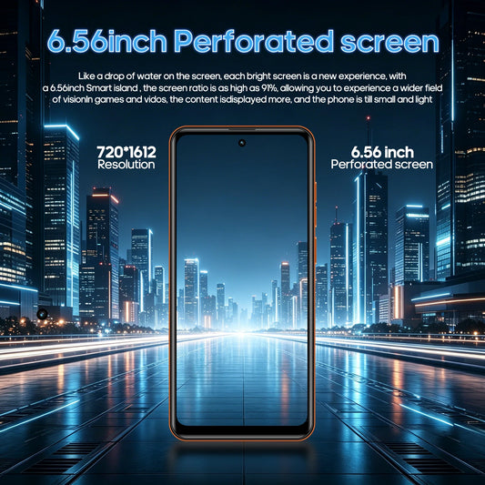 FUFFI M17 Pro Smartphone Android 6G RAM 128GB ROM 6.56 Inch Cellphone 720x1612HD 24+48MP 5800mAh Battery 4G Network Mobile Phone by PDG ibma