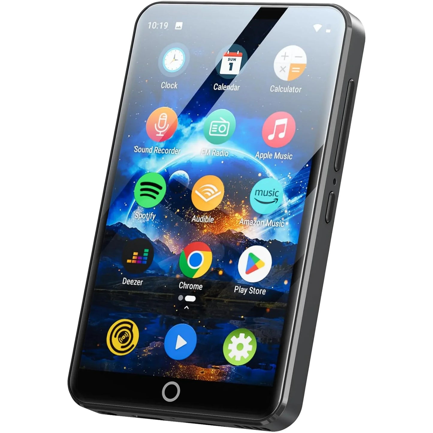 MP3 Player with Bluetooth and WiFi，4" Touch Screen Music Player Android 9.0 MTK 8 Core，MP4 Player with Spotify，Audible，Deezer，Am