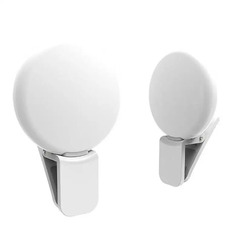 Portable Mini LED Selfie Ring Light for Mobile Phones Durable Three Step Dimming Photography Clip-On Fill Light for Perfect Self