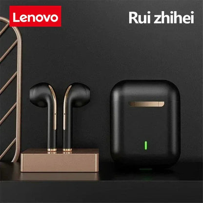 Lenovo Wireless Earphones, HiFi in-Ear Stereo with Microphone, Waterproof, Bluetooth, Touch Control, Noise Cancellation