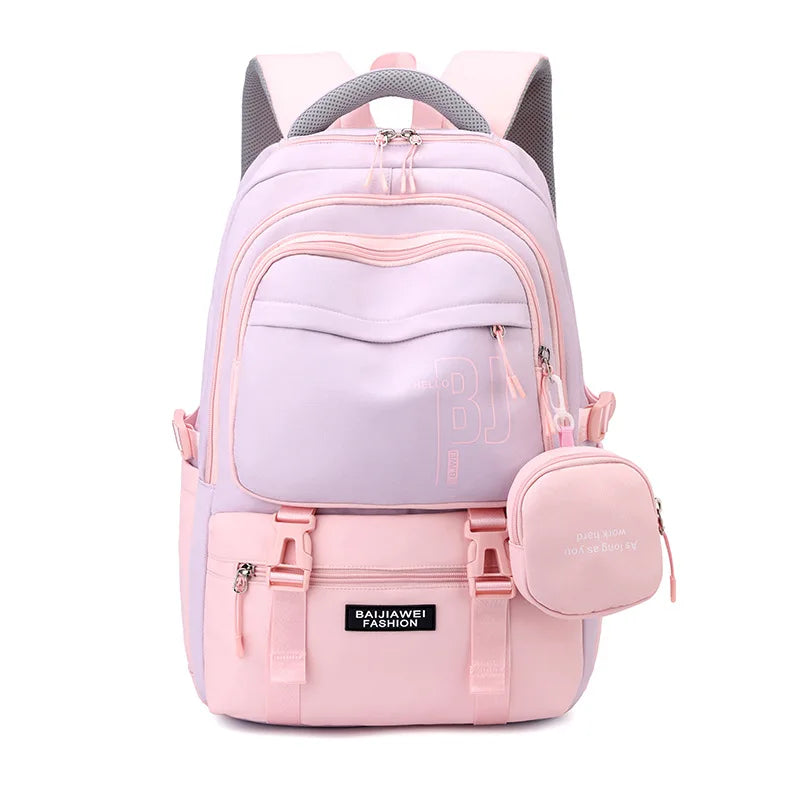 Teen Girls Backpacks for School 8-12 Years Students Casual Fashion Travel Backpacks Portability College Backpack for Women Bag