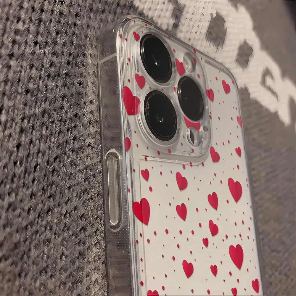 Luminous Love Case For iPhone 16 16E 15 11 12 13 14 Pro Max  For iPhone XR XS Max 8 Plus Back Cover