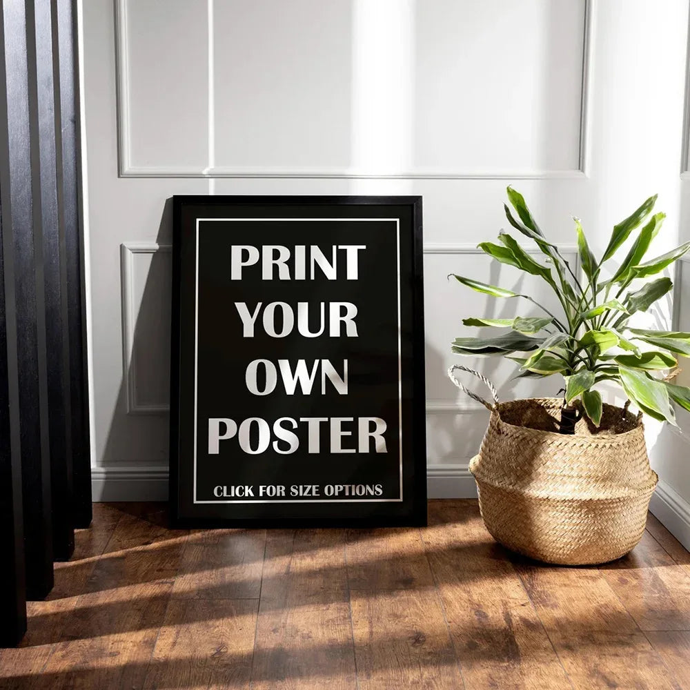 Custom Poster Printing Poster Or Canvas from Photo Print Your Own Design Wall Art Home Decor Movie & Family Canvas Custom Gift