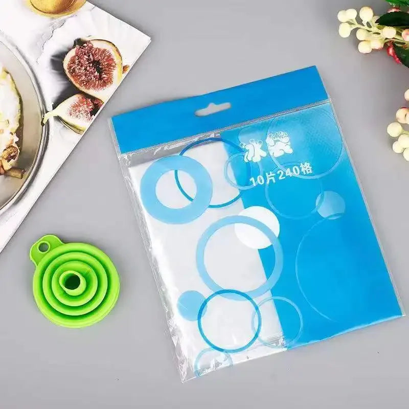 10/pack ice bag Disposable plastic homemade ice freezer bags Home use creative self-styled ice cubes bags ice-making mold