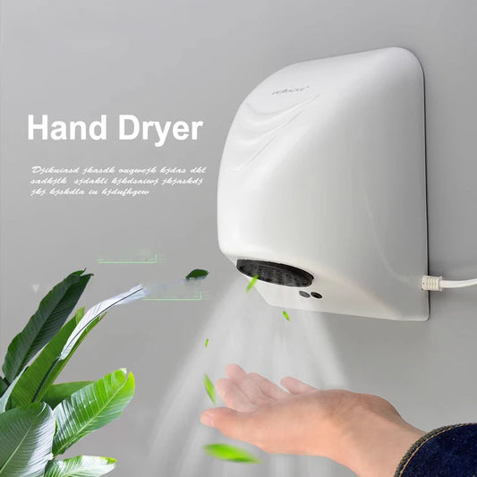220V Automatic Induction Hand Dryer For Home Mini Bathroom Hot Air Electric Heater Hotel Bathroom Hand Dryer by PDG ibma