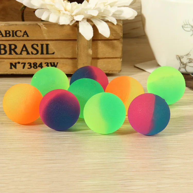 10Pcs 25mm Outdoor Bounce Ball Game Toys for Kids Birthday Party Favors Giveaway Pinata Filler Halloween Carnival Party Gift