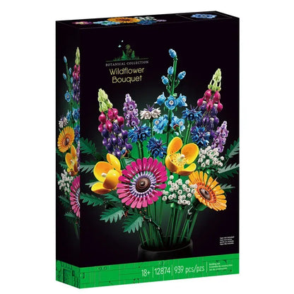 Romantic Wildflower Bouquet Flower 10313 Building Set Home Decoration Building Block Toys Valentine's Day Gift for Girlfriend
