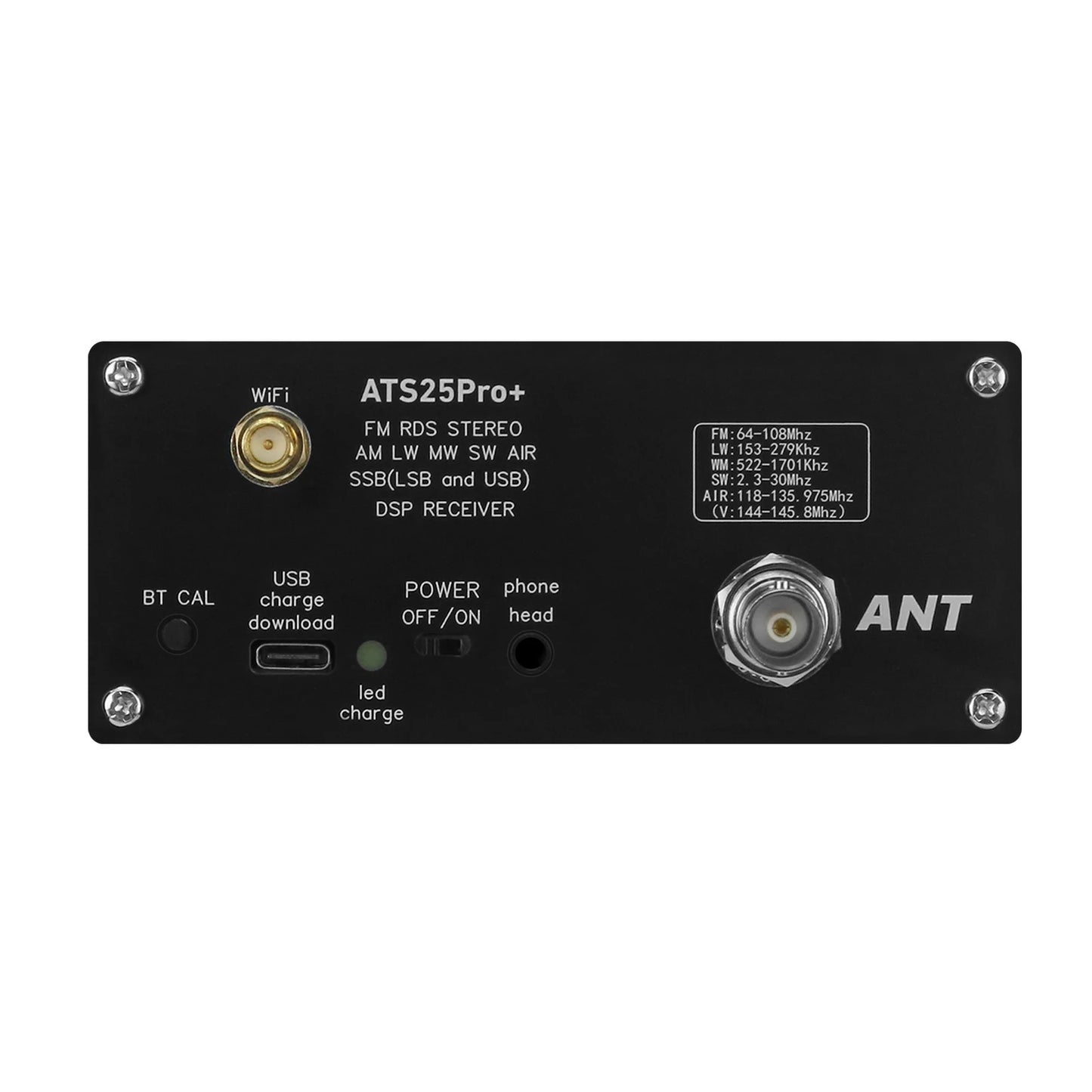 HAMGEEK ATS25 Pro+ Supports Bluetooth Wifi AIR band FM SW SSB MW LW AIR SDR Receiver Aviation Band Receiver firmware 4.2 SI5351