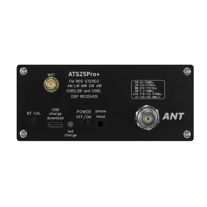 HAMGEEK ATS25 Pro+ Supports Bluetooth Wifi AIR band FM SW SSB MW LW AIR SDR Receiver Aviation Band Receiver firmware 4.2 SI5351