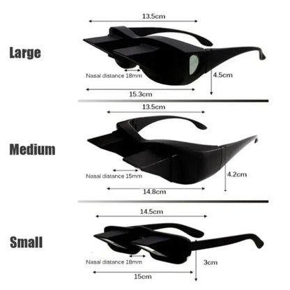 Lazy Eyeglasses Lazy Reading Glasses HD Eyeglasses Prismatic Periscope Eyeglasses for Reading and Watching TV While Lying Down