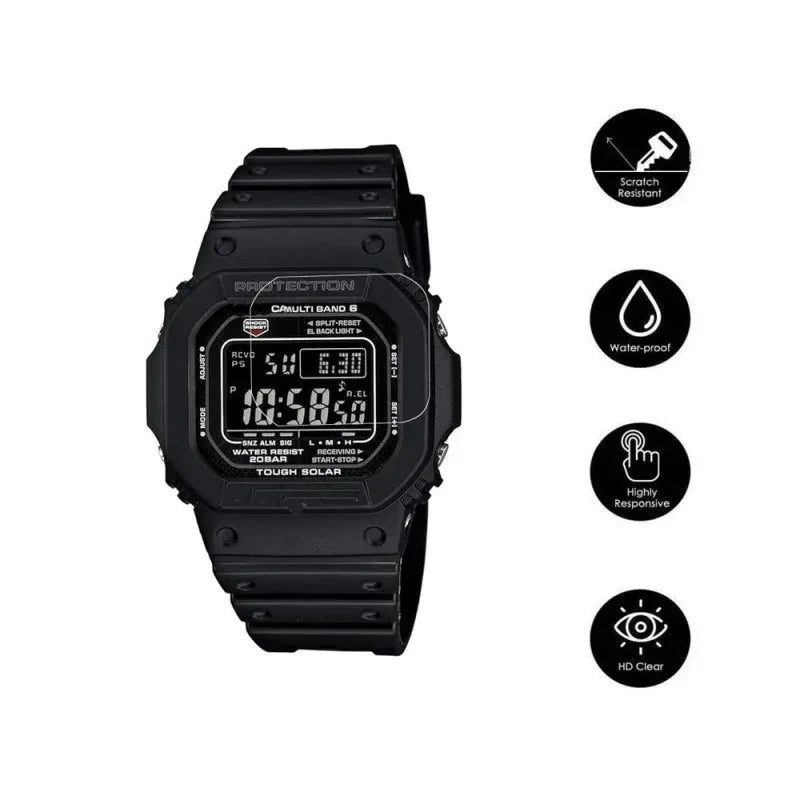 Ultra-Thin 9H Tempered Glass, Minimalist Design Meets Maximum Protection For Casio DW-5035 DW 5600 GW-B5600 GW M5600
