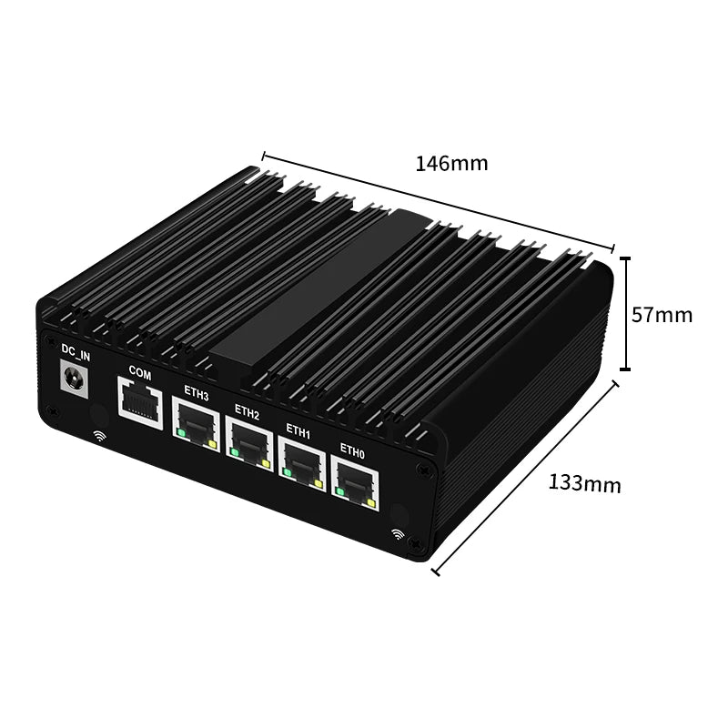 Topton New Intel N150 Firewall Computer J6412 J5005 6305 Soft Router 4x2.5G i226 LAN Industrial Fanless Mini PC pfSense OPNsense