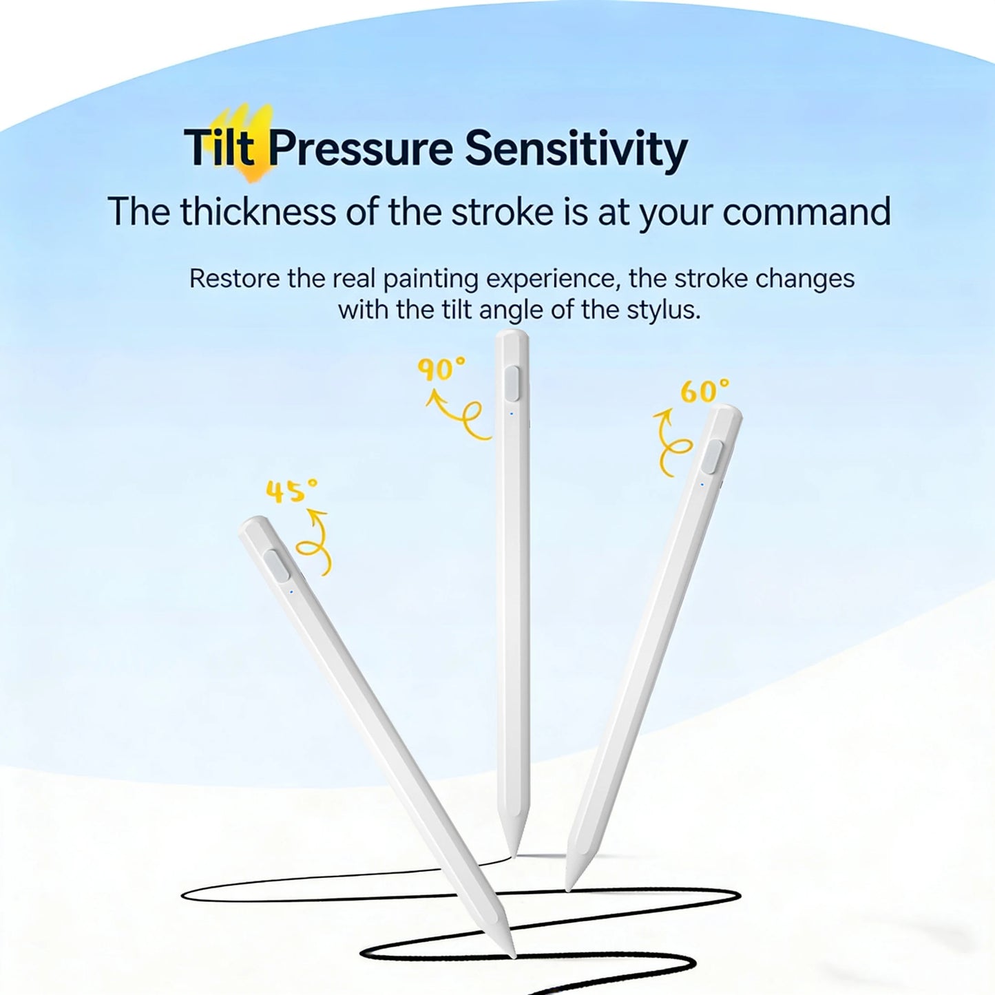 Stylus For Apple Pencil 2025 Magnetic Wireless Charging iPad 11 13 M2 M3 Pro 12.9 11 Air 4 5 Mini 6 for iPad Tilt Palm Rejection