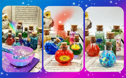 Fairy Magic Potions Kit Kids DIY Witch Glowing Spell Potion DIY Handmade Toys Science Experiments Kids Craft Kit Educational Toy