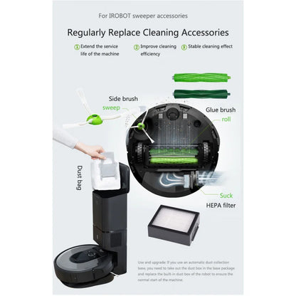 E5 E6 E7 Filter Dust Bag For irobot roomba i2 i3 i3+ i4 i4+ i6 i6+ i7 i7+ i7 Plus i8+ Replacement Main Side Brush Vacuum cleaner