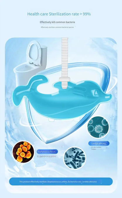 Toilet Hanging Dolphin Gel Fragrant Fresh Air Lasting Fragrance Deodorization Odor Removal Toilet Cleaning Gel Toilet Cleaning