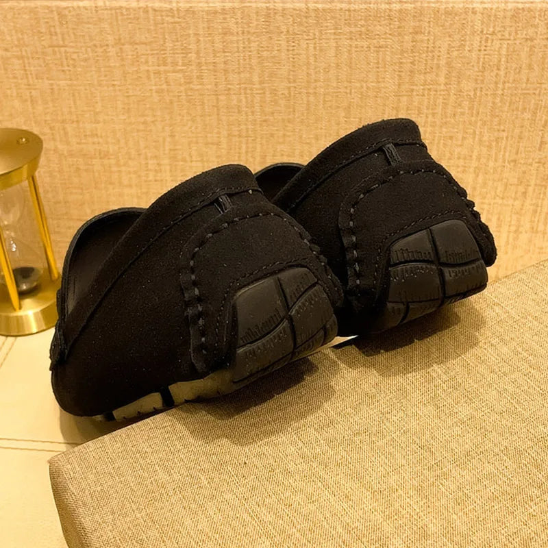 MAEDEF Suede Men Casual Shoes Lazy Shoes Male Breathable Slip-on Mens Driving Flat Shoes Comfortable Boat Shoe Loafers Moccasins