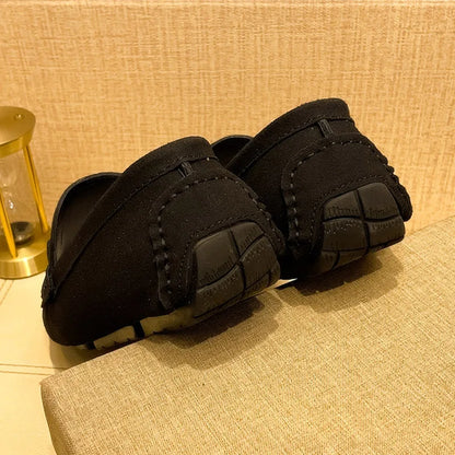 MAEDEF Suede Men Casual Shoes Lazy Shoes Male Breathable Slip-on Mens Driving Flat Shoes Comfortable Boat Shoe Loafers Moccasins