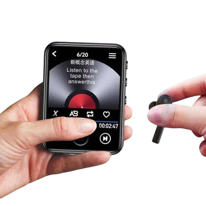 MP3 MP4 Player Lossless Music Player Full Touch Screen Bluetooth-Compatible HiFi MP4 Walkman with Speaker FM/E-book/Recorder