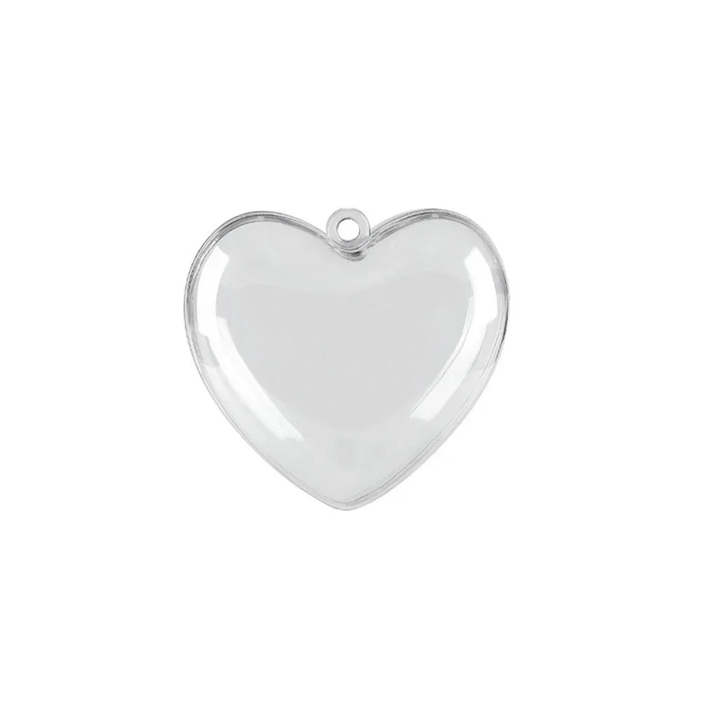 12 Pcs Transparent Love Empty Box for Valentine's Day Wedding Birthday Party Carnival Easter Christmas Gift Filler Decoration
