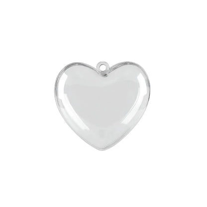 12 Pcs Transparent Love Empty Box for Valentine's Day Wedding Birthday Party Carnival Easter Christmas Gift Filler Decoration