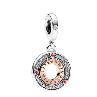 The New 925 Sterling Silver Charm Mother's Day Queen Crown Gift Box Fits Women Jewelry With Original Bracelet Accessories
