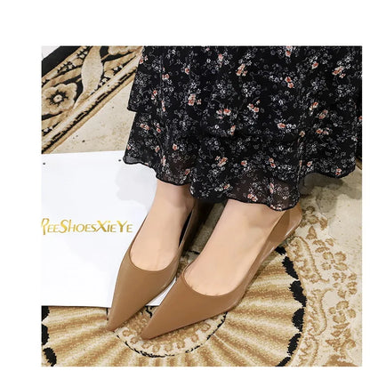 BIGTREE Shoes Women 4.5 Cm Heels Pointed Toe Woman Pumps Fashion Kitten Heels Large Size 34-43 Sexy Mid Heeled Female Shoes 2026