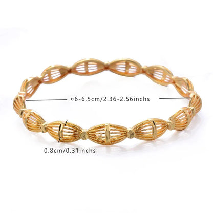 Gold Plated Italian Luxury Bracelet for Men Women,Wedding Fashion Bangles Party Valentine's Day Gift