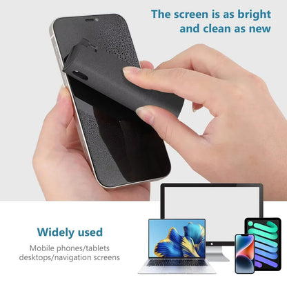 1/2/3pc 2 In 1 Screen Cleaner Spray Portable Tablet Mobile Phone Touch Screen Screen Microfiber Cloth Dust Removal Cleaning Tool