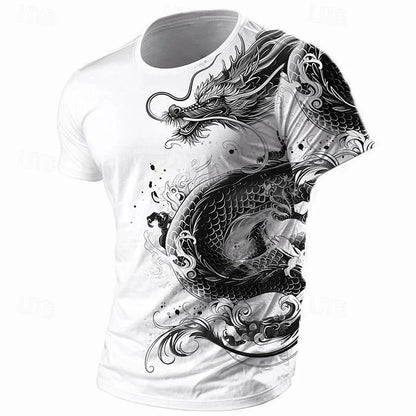 Summer new style - Printed 3D Muay Thai training competition sports T-shirt - Comfortable and breathable men's T-shirt top