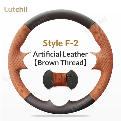 For Seat Ibiza 2004 2005 2006 Custom Car Steering Wheel Braid Cover Hand Sewing DIY Artificial leather Suede Car Accessories by PDG ibma