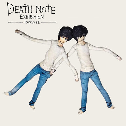 Poupée en peluche cosplay L. Lawliet de Death Note (anime) - Articulée et flexible - Décoration de chambre - Mascotte d'Halloween - Accessoire doux