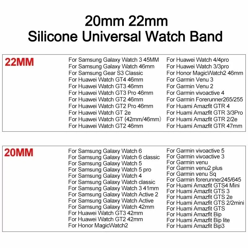 20 22mm Watch Band For Samsung Galaxy watch 6/4/5 pro/gear s3/active 2/classic Sport Magnetic Strap for Huawei GT 2 2e 3 Band
