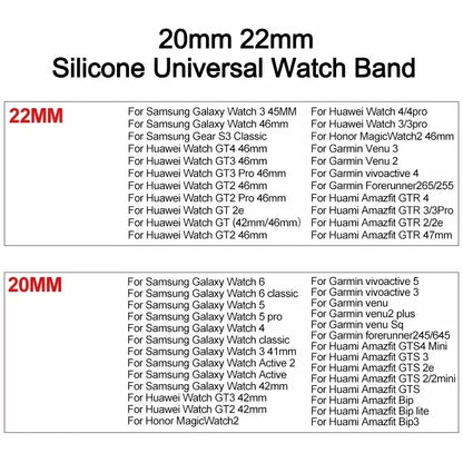 20 22mm Watch Band For Samsung Galaxy watch 6/4/5 pro/gear s3/active 2/classic Sport Magnetic Strap for Huawei GT 2 2e 3 Band