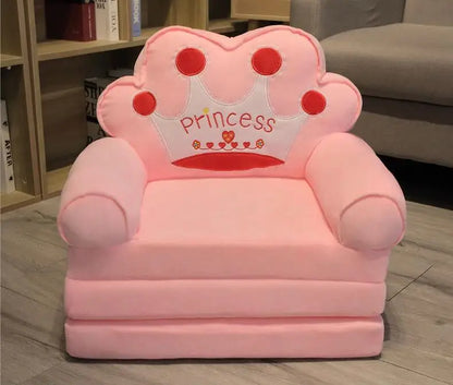 Sofas Children Sofa Cute Cartoon Lazy Folding Small Sofa Bed Girl Princess Baby Toddler Dual-purpose Child Seat All sofas