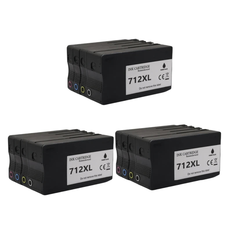 Compatible 712 XL 712XL Ink Cartridge 3ED71A 3ED67A for HP712 for HP DesignJet T210 T230 T250 T650 T630 Inkjet Printer