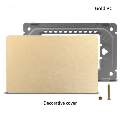 DELEFU Brazil Standard 10A 20A Gold Fireproof PC Panel Dual USB Type C Home Wall Light Switch Safe Power Socket