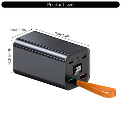 652F 20000mAh PowerBank Casing with 22.5W Fast USB C Output Port & Input Port LED for Phone