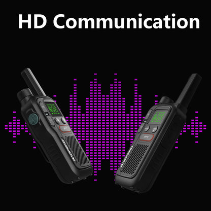 PMR446 BF-T18 Handheld  PMR Walkie Talkie Radio Station Transmitter 1500mAh Wireless Device Long Range Two Way Radios Flashligh