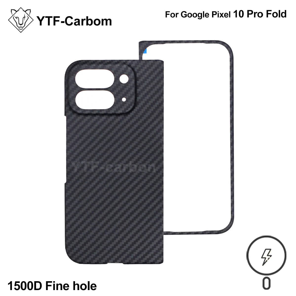 YTF-Carbon new style for Google Pixel 10 Pro fold Kevlar carbon fiber hinge protection cover ultrathin 10 Pro fold phone case