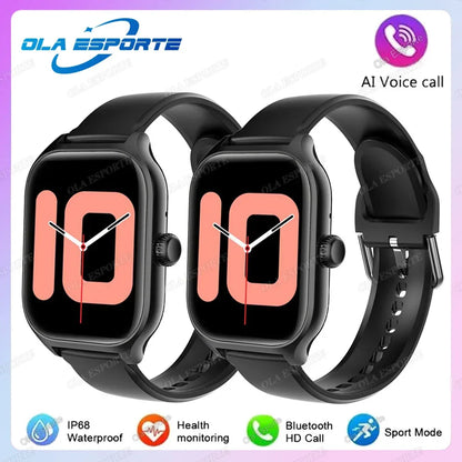 2.01'' Sports SmartWatch Fitness Clock Health Monitor Waterproof Smartwatch Wireless Call Watches For Men Women IOS Andriod 2025