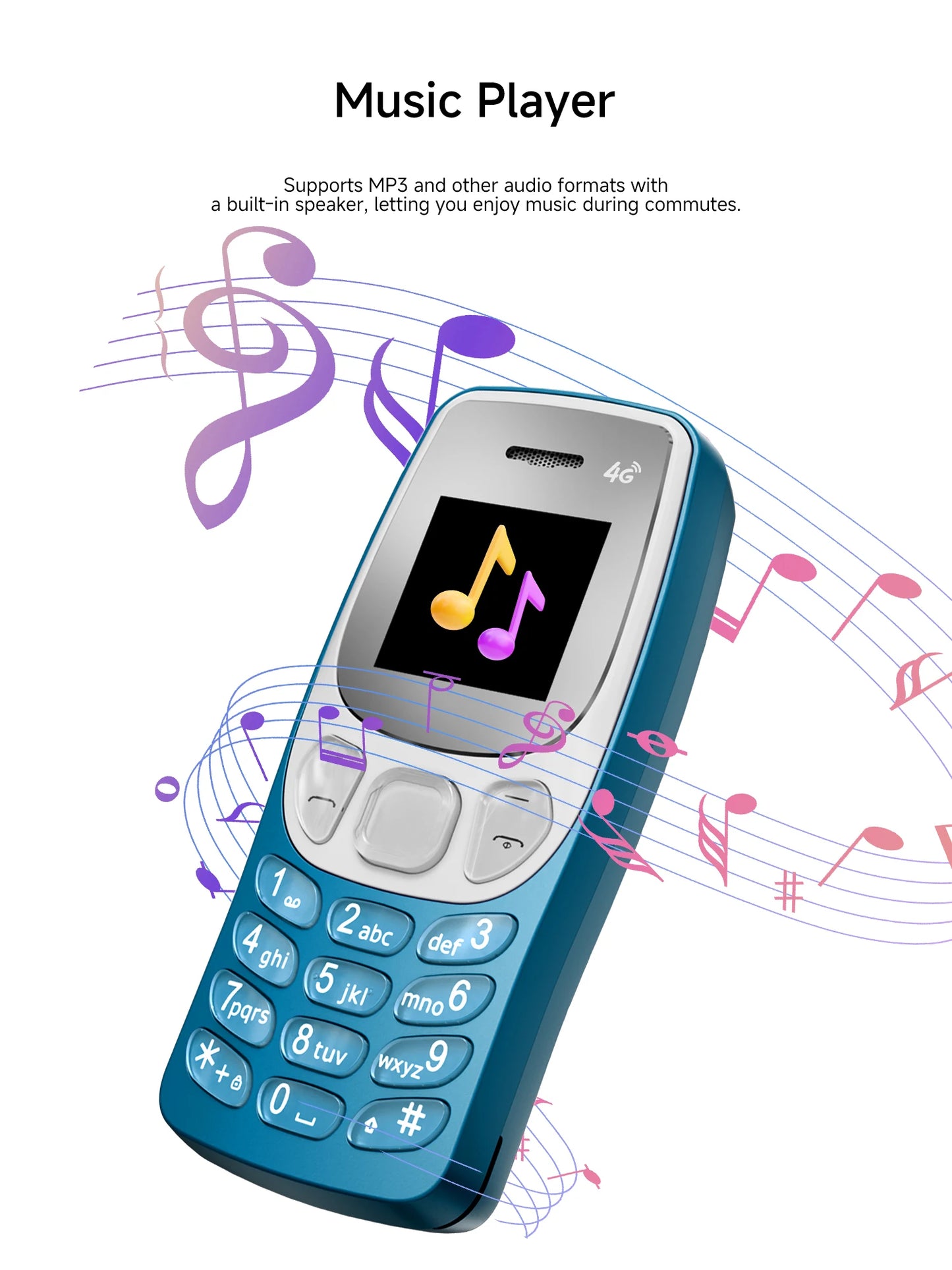 SERVO BM80 LTE 4G Mini Mobile Phone Dual SIM Standby Speed Dial Blacklist Call Recording 0.85" Screen Super Small Phones Back-up